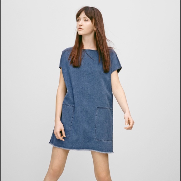 Aritzia Dresses & Skirts - Aritzia Wilfred Free Nori Denim Shift Dress
